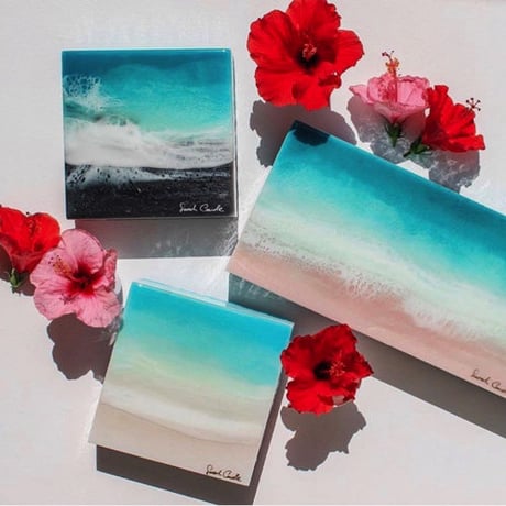 【Sarah Caudleアート】Peaceful Sea 5(原画)直筆サイン入り