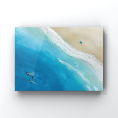 【Sarah Caudle / サラカードル】Big Beach《Open Edition Resin Prints on Metal》18×24inch