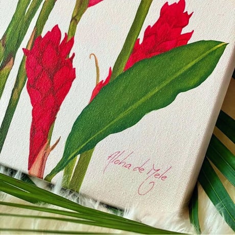 ALOHA DE MELE by JT OJERIO 『GINGER BLOOM』《Matted Prints》