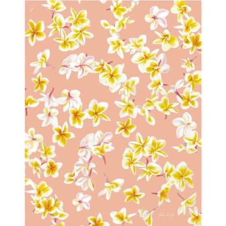 ALOHA DE MELE by JT OJERIO 『MELIA FALLS 2』《Matted Prints》額付き：Lサイズ
