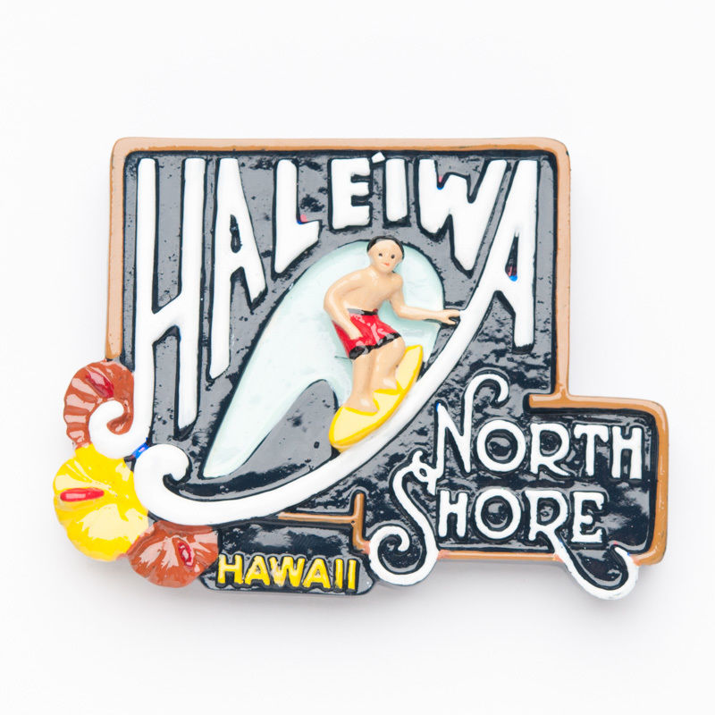 ハワイHAWAIIハレイワ HALEIWAノースショアNORTH SHORE看板マグネット(M