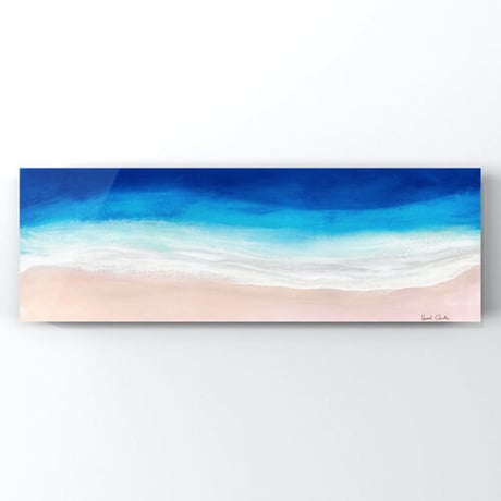 【Sarah Caudle / サラカードル】Royal Waves《Open Edition Resin Prints on Metal》12×36inch