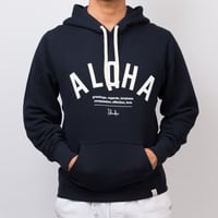 ISLANDER/アイランダー 『ALOHA』スウェットプルオーバーパーカー/ネイビー