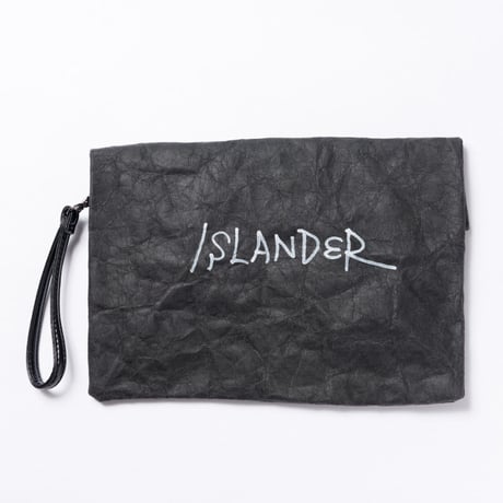 ISLANDER（アイランダー）ペーパークラッチバッグ/ブラック