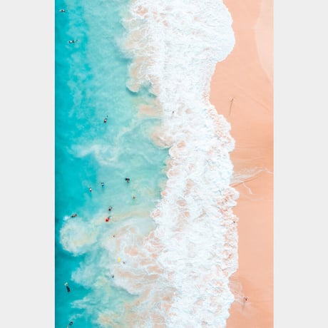 Jess Loiterton × ISLANDER Hawaiian Metal Print Art『Beached Out Blues』