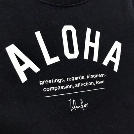 ISLANDER/アイランダー 『 ALOHA 』 キッズTシャツ/ネイビー