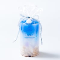Jepun（ジュプン）シェル入りアロマキャンドルMサイズ/ブルーパープル