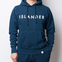 ISLANDER/アイランダー ロゴスウェット/プルオーバーインディゴパーカー