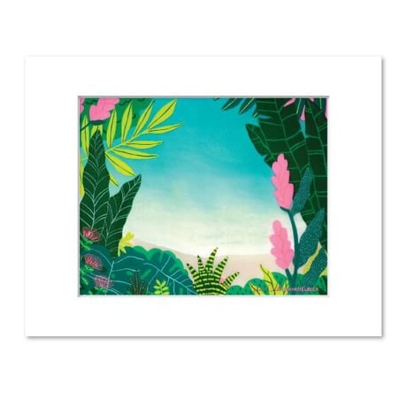 限定コラボ【Sarah Caudle × Kim Sielbeck】Beach Jungle《Matted Prints》Mサイズ