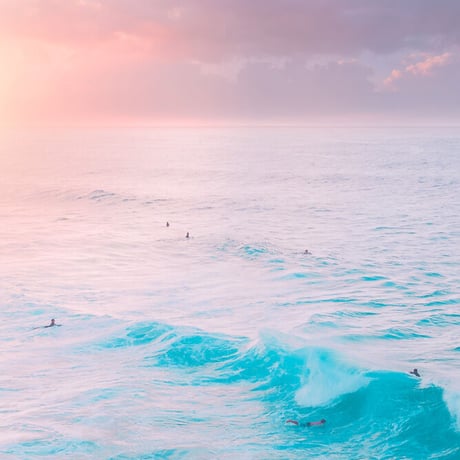 Jess Loiterton × ISLANDER Hawaiian Metal Print Art『Pipeline Pastels』
