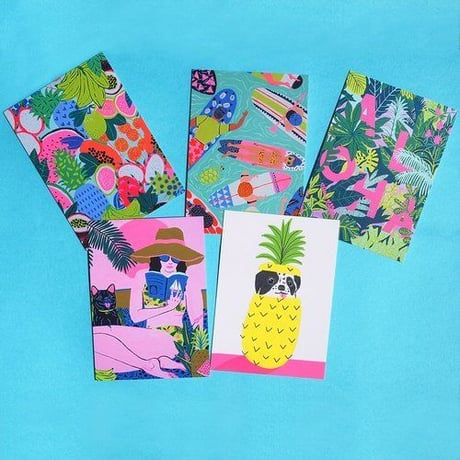 【Kim Sielbeck キム・シルベック】ポストカード5枚セット Island Pack 5×7