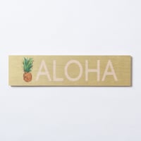 SoHa LIVING/Aloha Pineapple Wood Sigh  メッセージロゴプレート看板