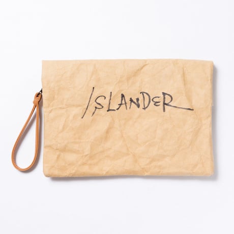 ISLANDER（アイランダー）ペーパークラッチバッグ/ベージュ