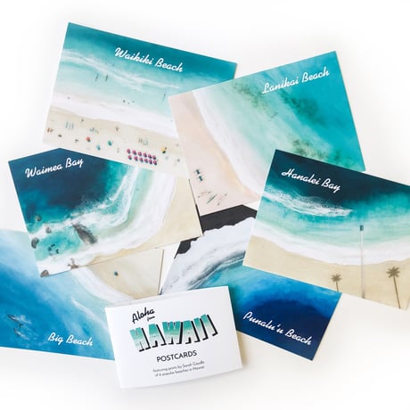 【Sarah Caudle / サラカードル】"Aloha from Hawaii" Postcards 6枚セット