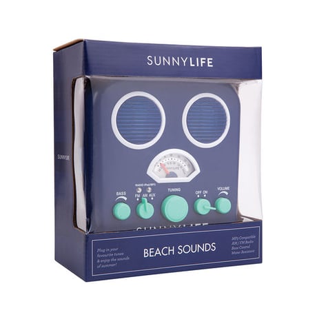 SUNNYLIFE（サニーライフ）BEACH SOUNDS/ビーチステレオスピーカー/Blue Depths