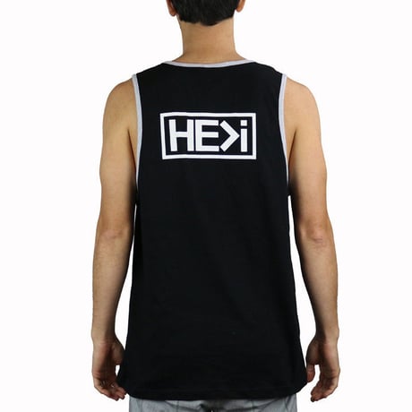 HE＞i（ヒー）タンクトップ　BADGE TANK（ブラック）S