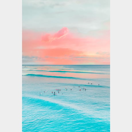 Jess Loiterton × ISLANDER Hawaiian Metal Print Art『Isn't She Lovely..』