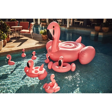 SUNNYLIFE（サニーライフ）フラミンゴドリンクホルダー/浮き輪/INFLATABLE DRINK HOLDER FLAMINGO