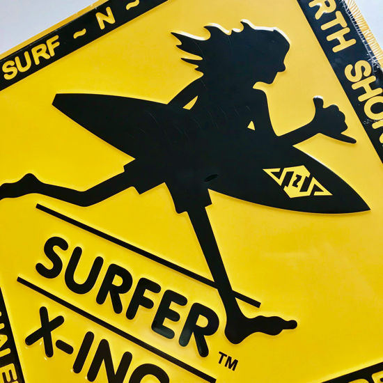 ハワイ Hawaii ノースショア　看板 SURF-N-SEA ハワイ限定SURF N SEA / METAL SIGN / 標識型看板/プレート | ISL