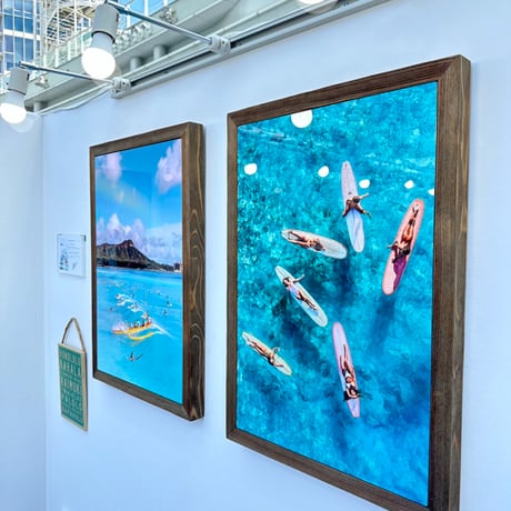 Jess Loiterton × ISLANDER Hawaiian Metal Print Art『Rainbow Waves』