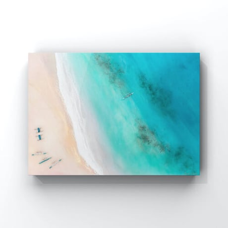 【Sarah Caudle / サラカードル】Lanikai Beach《Open Edition Resin Prints on Metal》12×16inch