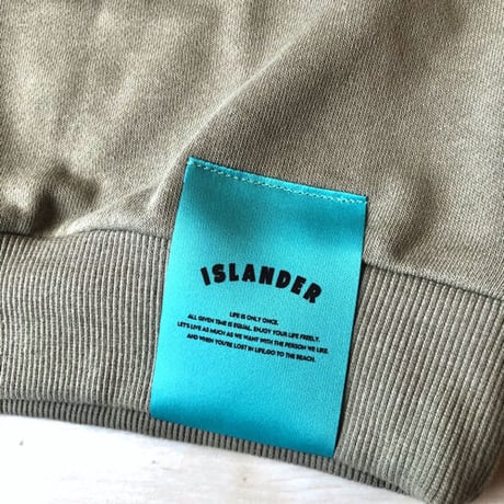 ISLANDER ボア切替ビッグシルエットキッズトレーナー/スウェット（ミント）