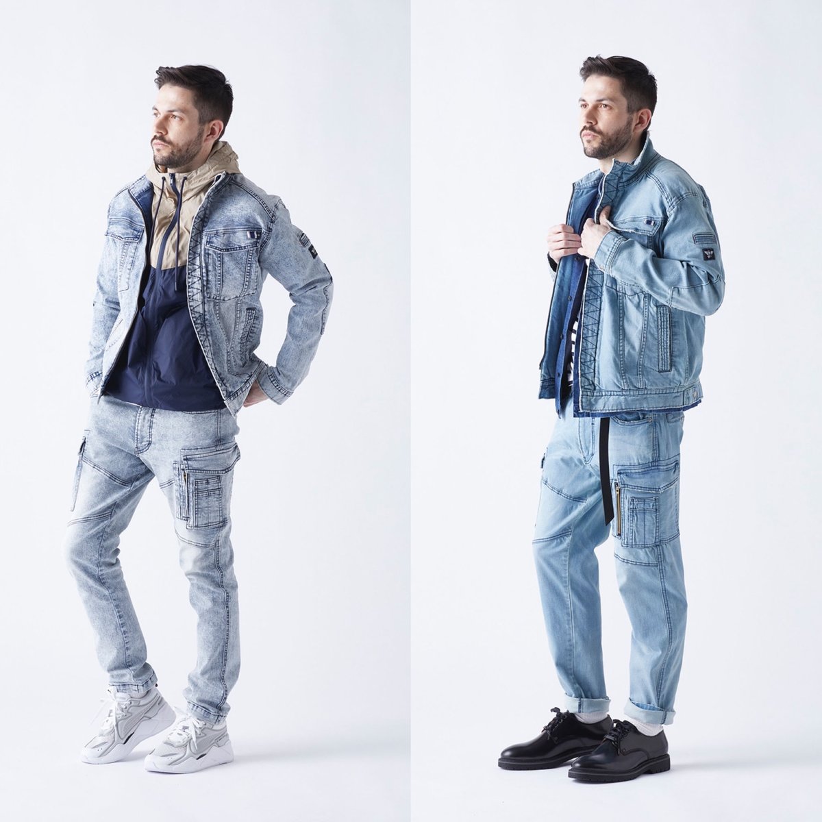 ヘリーハンセン ゴアテックス デニム コート ライナー付き トゥモローランド別注 デサント オルテライン DESCENTE ALLTERRAIN 【81】ゴアテックス