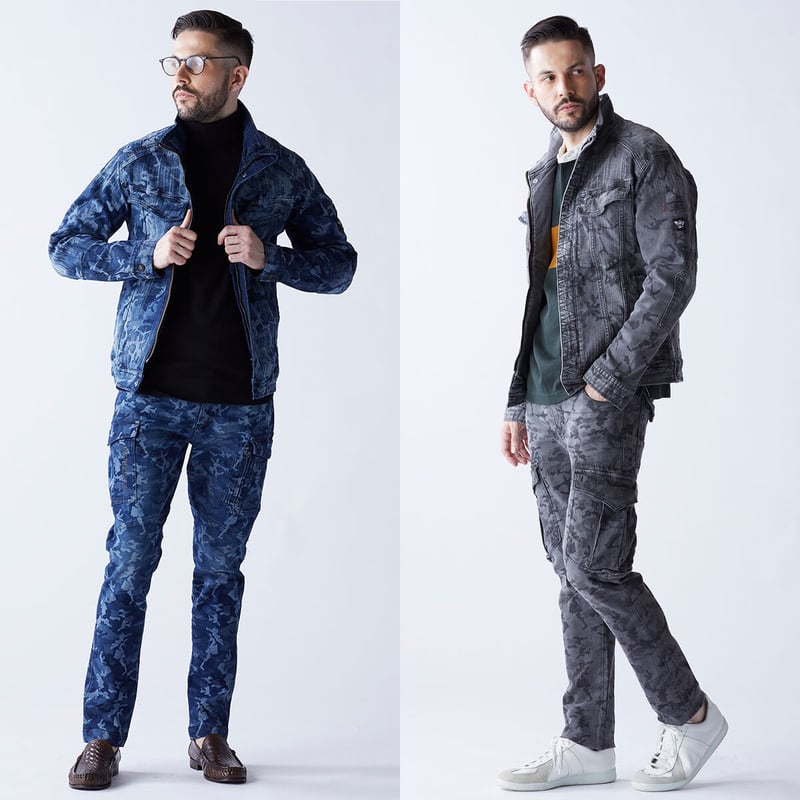 限定:国内加工)作業服 ストレッチデニム ジャケット 限定:国内加工)作業服 ストレッチデニム ジャケット