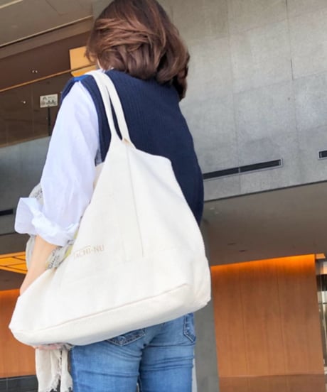 BASICトートバッグ (L) アイボリー