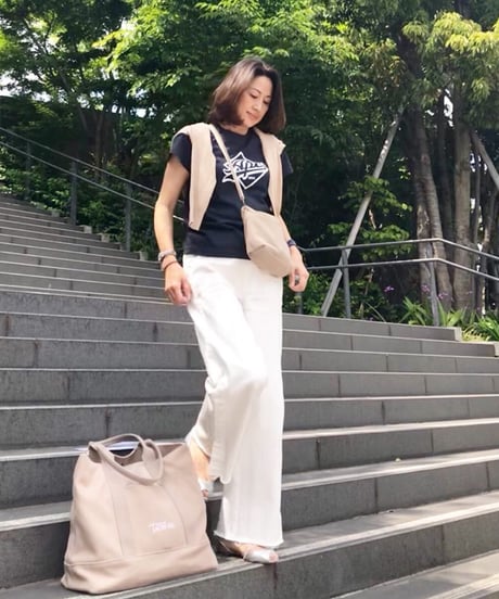 BASICトートバッグ(L) newベージュ