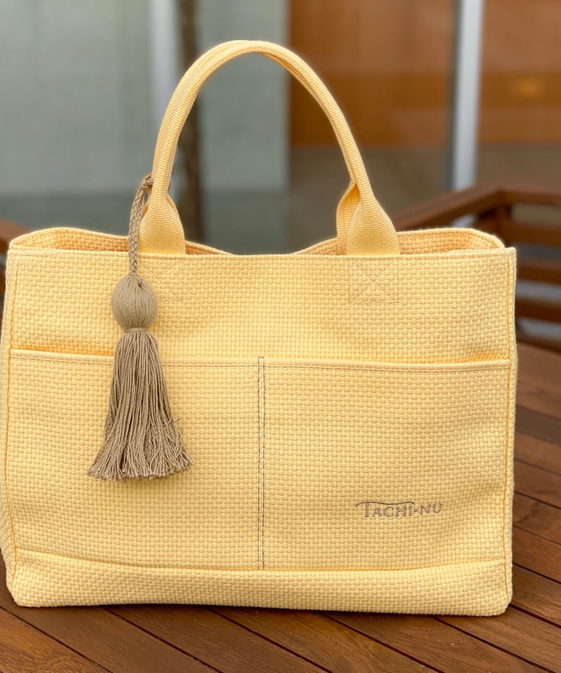 TASSELトートバッグ 両面タイプ Lサイズ 限定色EGG | TACHI-NU