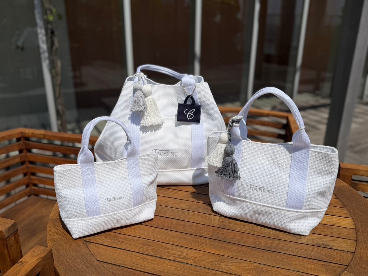 ホワイトカラーのバッグ BASICトートバッグ SSサイズ 限定色 White | TACHI-NU