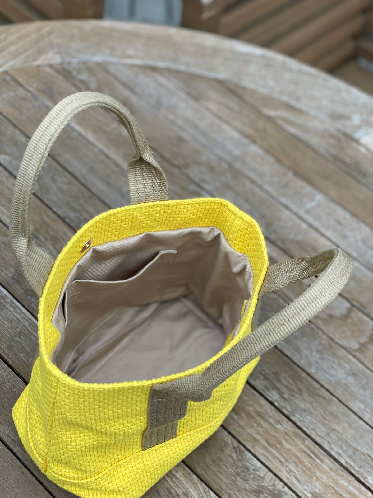 BASICトートバッグ SSサイズ 数量限定 yellow | TACHI-NU