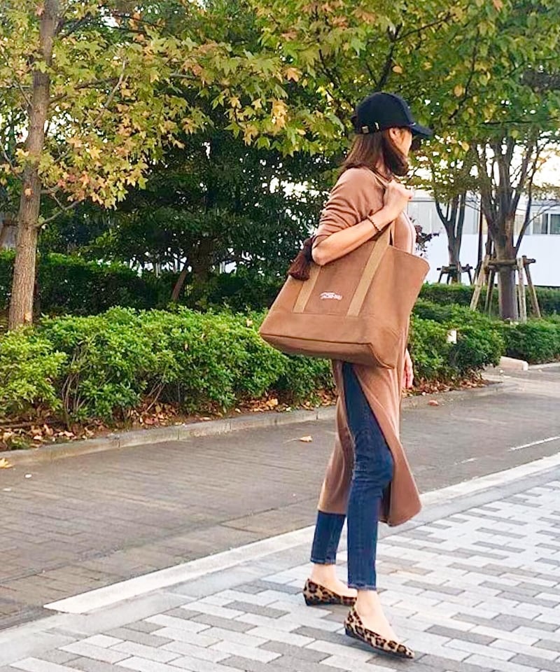 BASICトートバッグ(L)キャメル | TACHI-NU