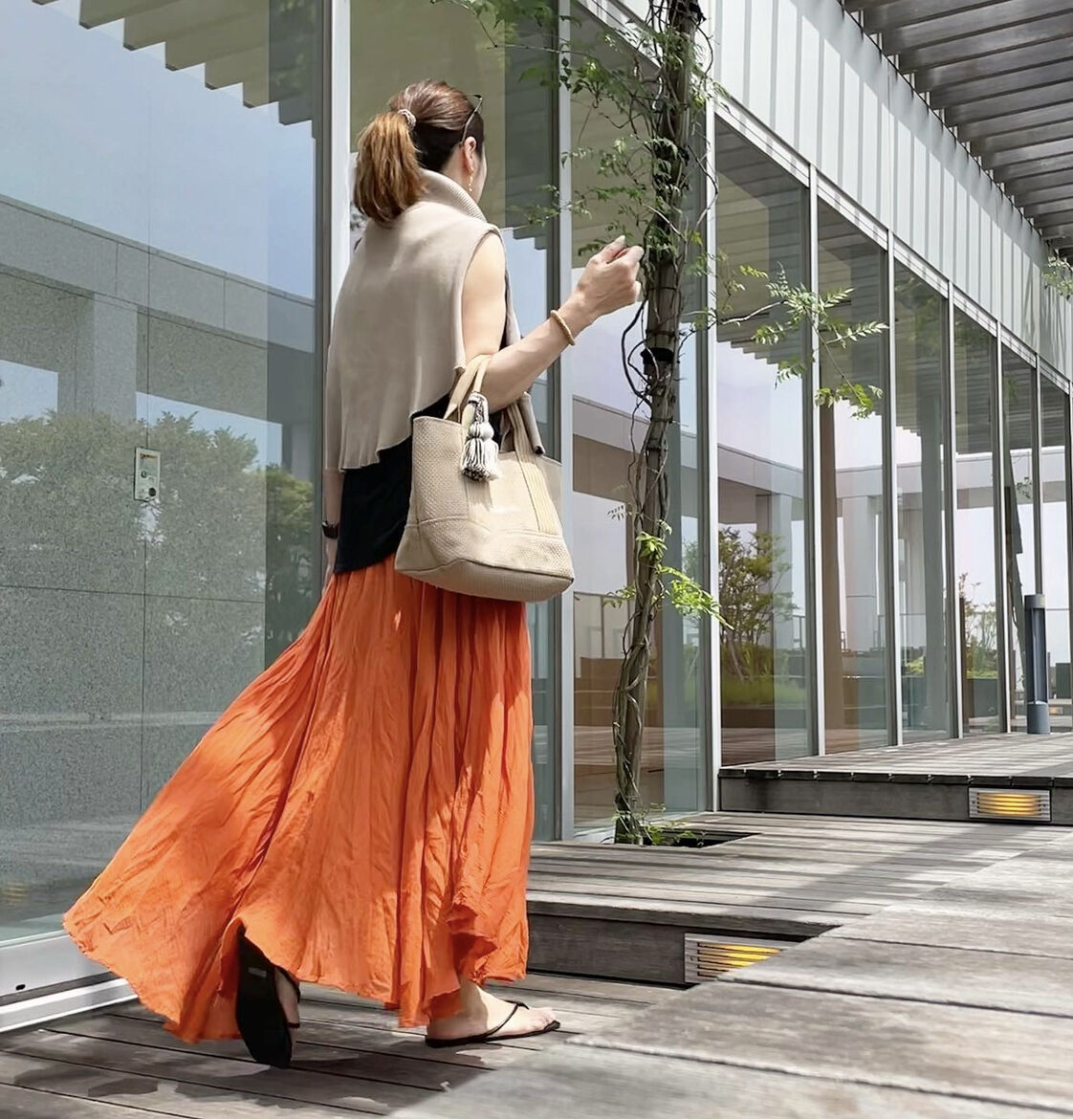 BASICトートバッグ (S) newベージュ | TACHI-NU