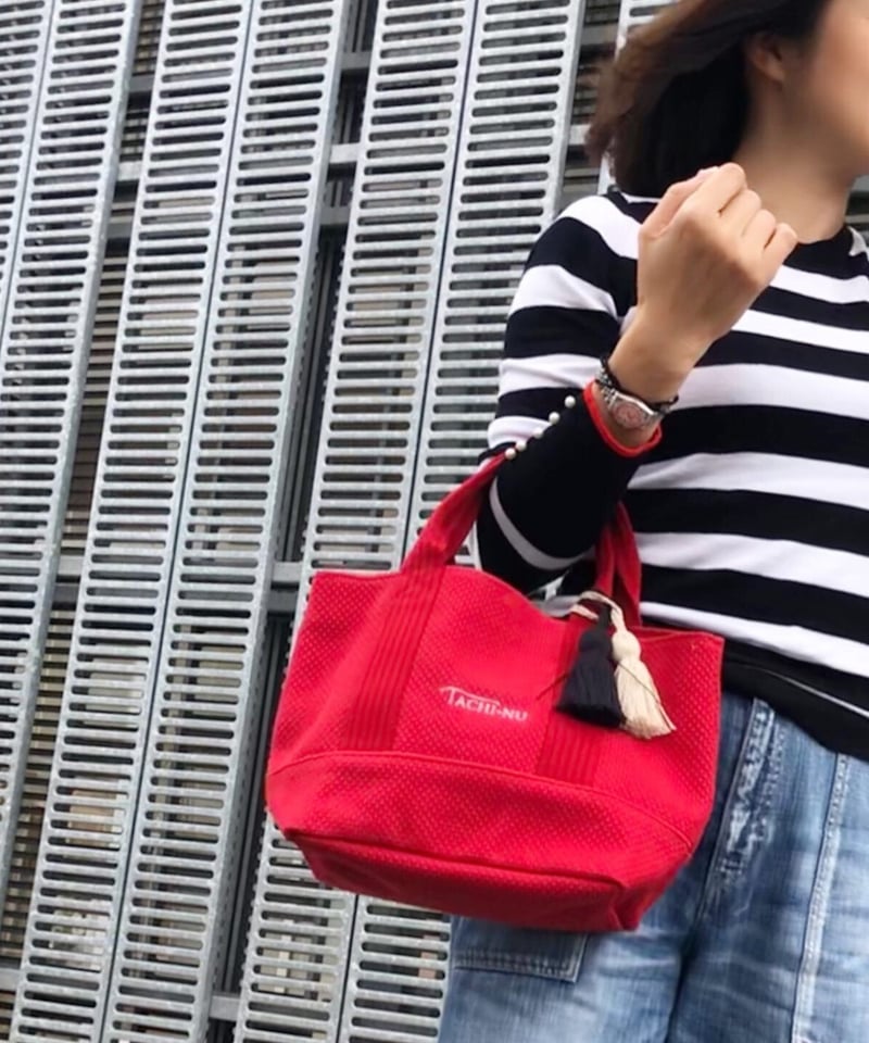 TEMBEA トートバッグ ドローストリング キャンバス レッド TEMBEA トートバッグ ドローストリング キャンバス レッド
