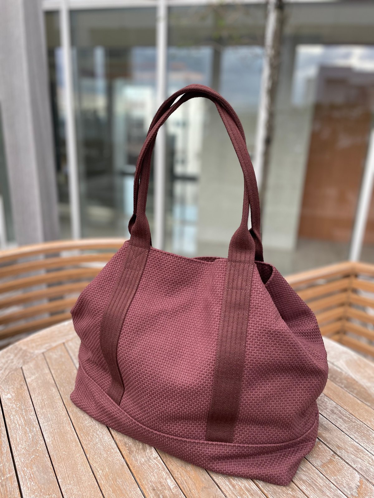 BASICトートバッグ Lサイズ 2025AW限定色ボルドー | TACHI-NU