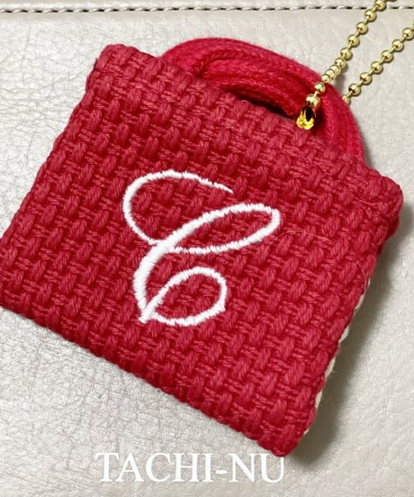 イニシャルミニバッグチャーム『C』