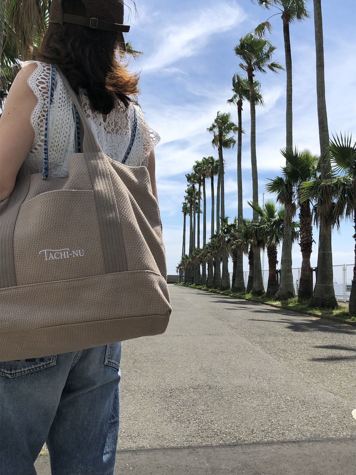 BASICトートバッグ(L) newベージュ | TACHI-NU