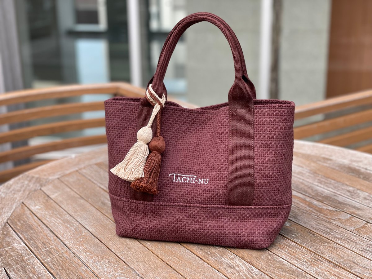 BASICトートバッグ Sサイズ 2025AW限定色ボルドー | TACHI-NU