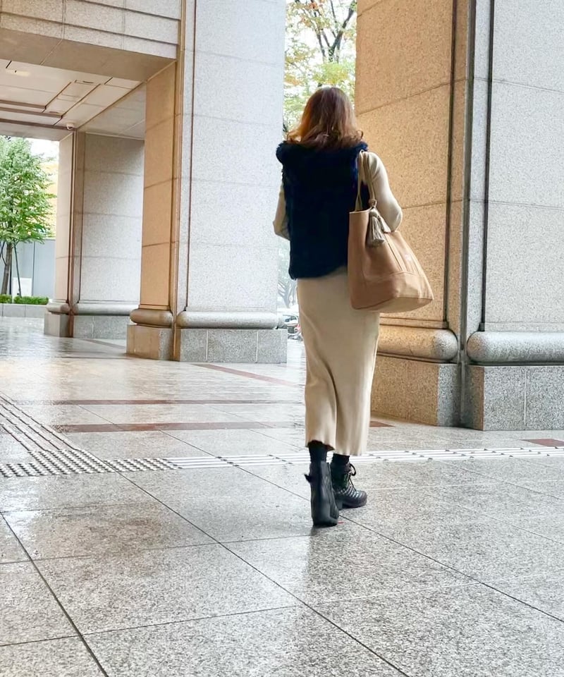 BASICトートバッグ(L)キャメル | TACHI-NU