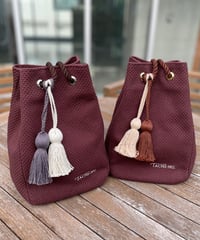 STRING 2025AW限定色ボルドー　※タッセルチャームSサイズ2個付き