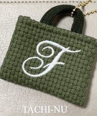 イニシャルミニバッグチャーム『T』