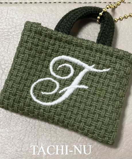 イニシャルミニバッグチャーム『T』