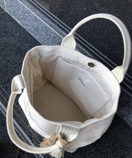 BASICトートバッグ (S) アイボリー