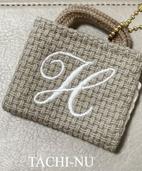 イニシャルミニバッグチャーム『H』