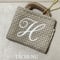 イニシャルミニバッグチャーム『H』