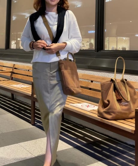 BASICトートバッグ(L)キャメル