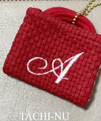 イニシャルミニバッグチャーム『A』