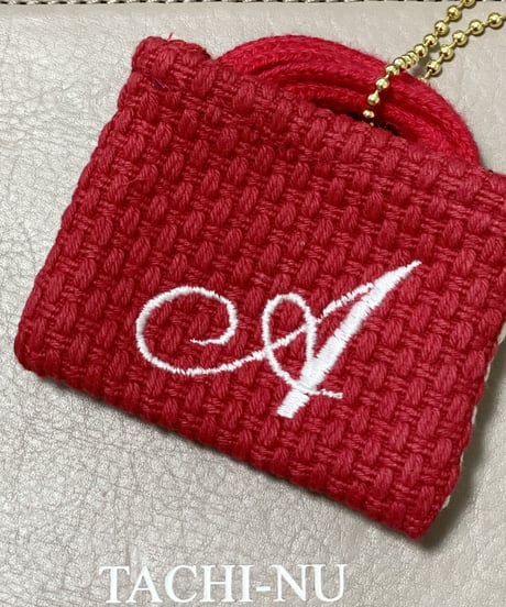イニシャルミニバッグチャーム『A』